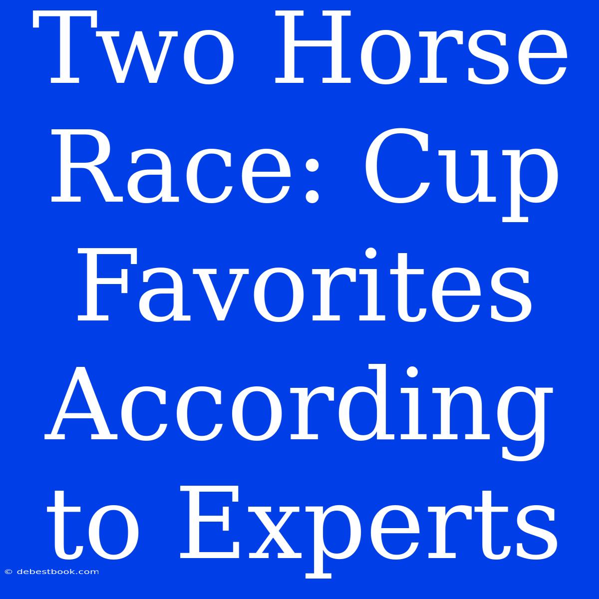 Two Horse Race: Cup Favorites According To Experts