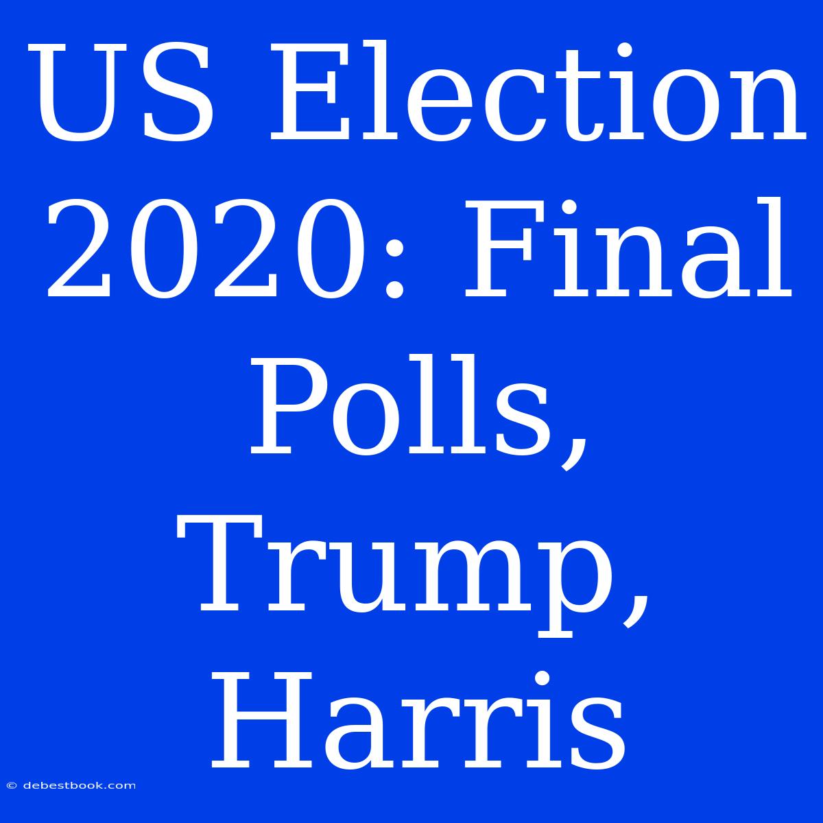 US Election 2020: Final Polls, Trump, Harris