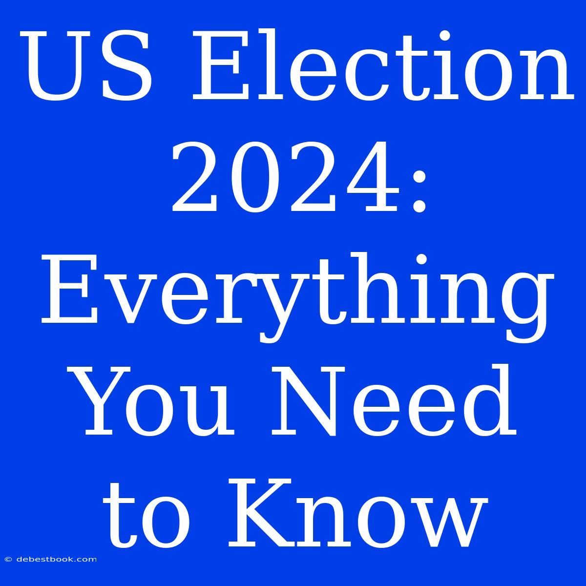 US Election 2024:  Everything You Need To Know