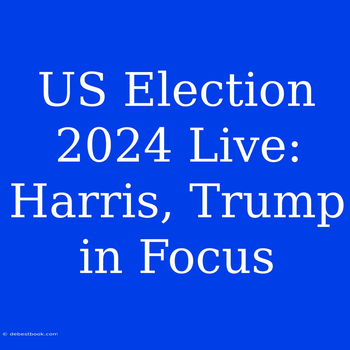 US Election 2024 Live: Harris, Trump In Focus