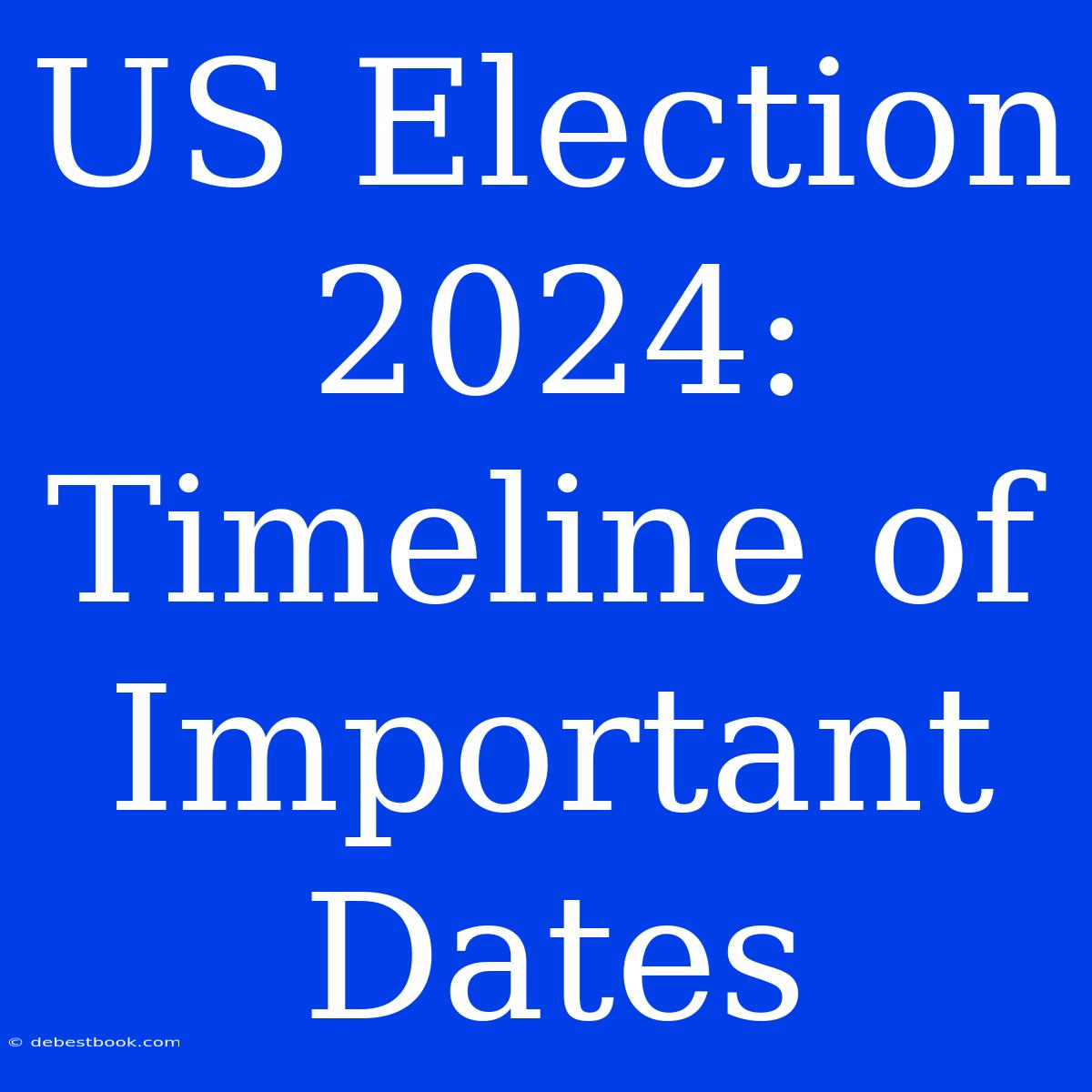 US Election 2024: Timeline Of Important Dates