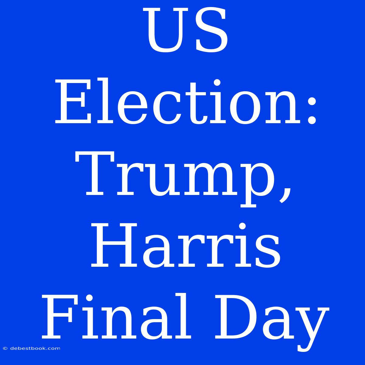 US Election:  Trump, Harris Final Day 