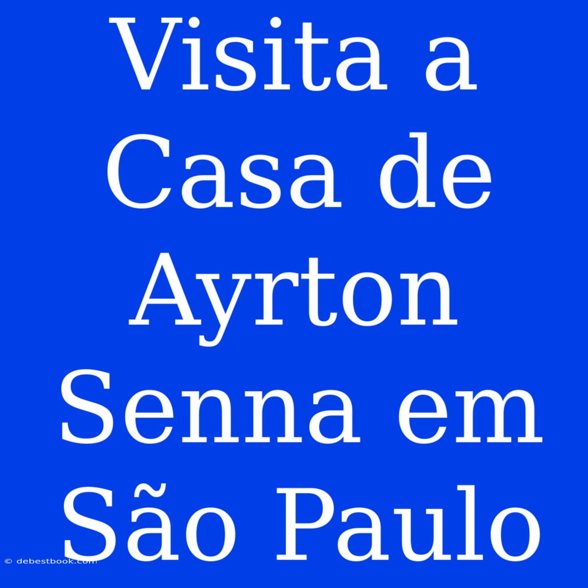 Visita A Casa De Ayrton Senna Em São Paulo