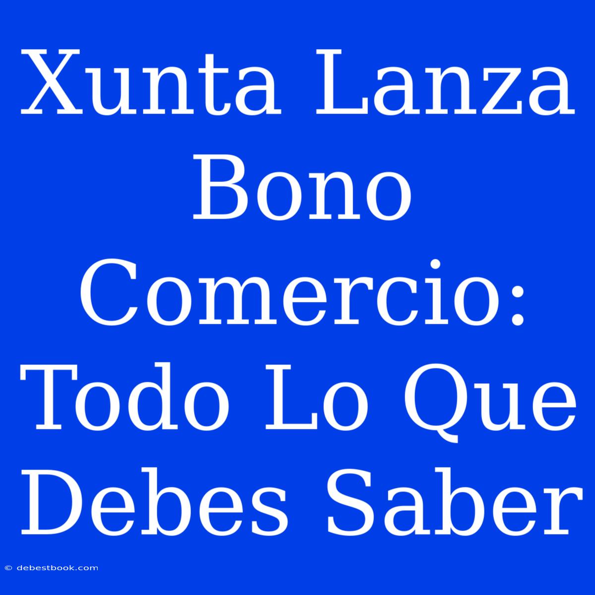 Xunta Lanza Bono Comercio: Todo Lo Que Debes Saber