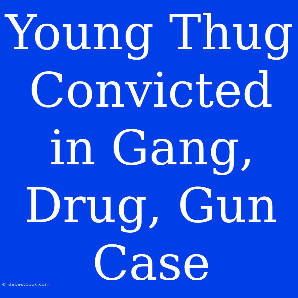 Young Thug Convicted In Gang, Drug, Gun Case