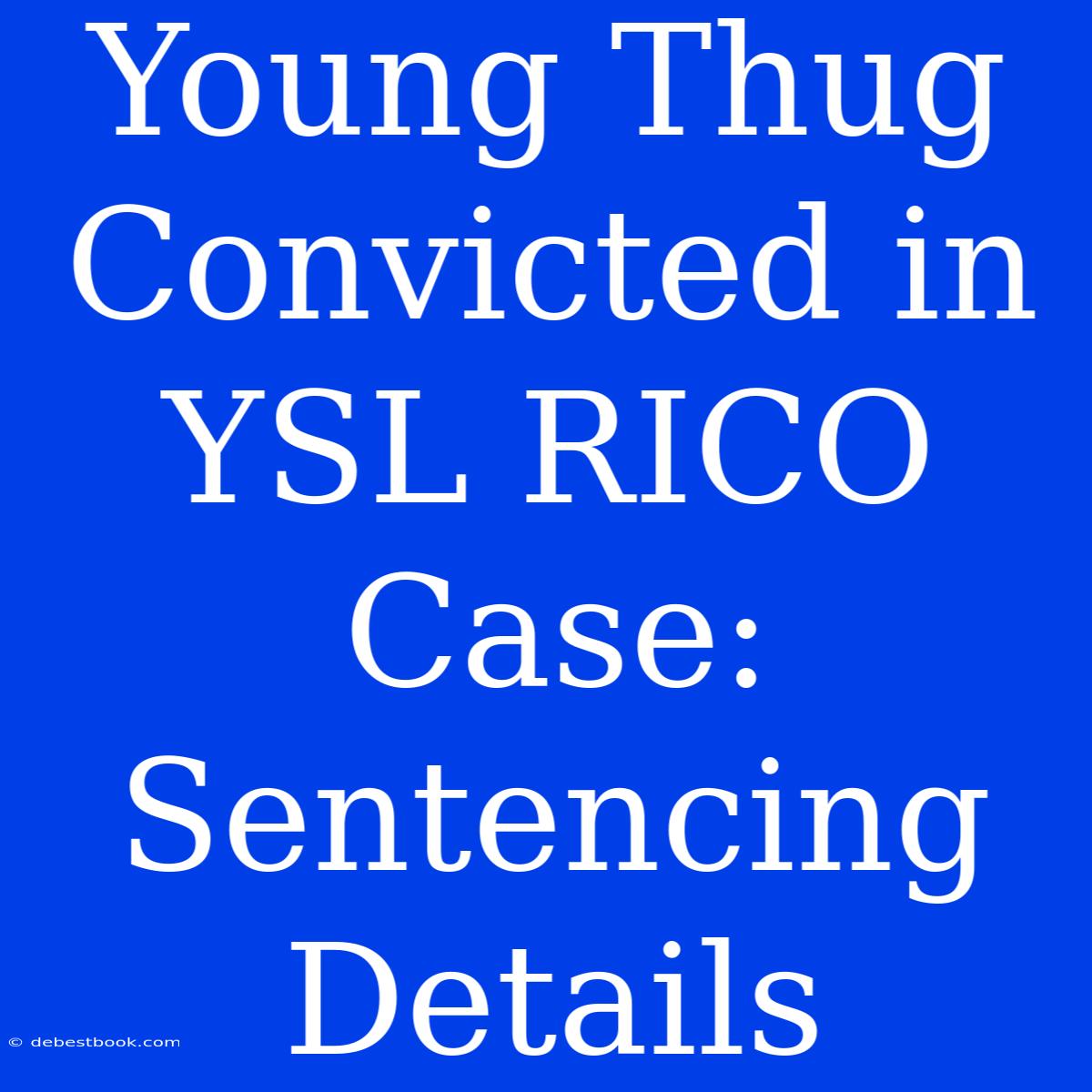 Young Thug Convicted In YSL RICO Case: Sentencing Details