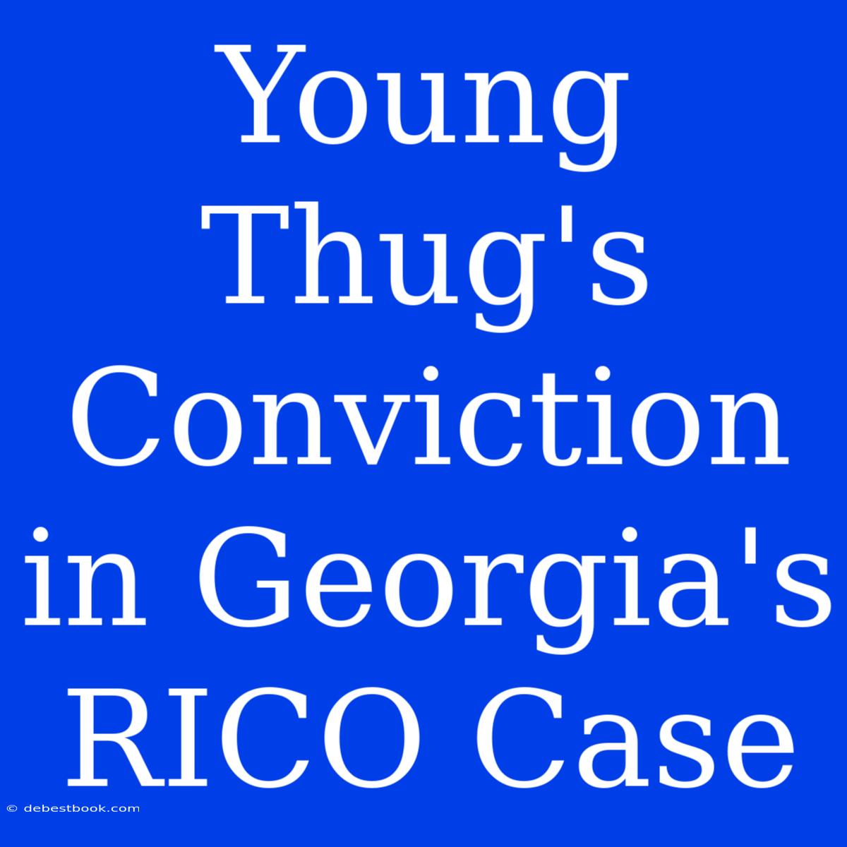 Young Thug's Conviction In Georgia's RICO Case